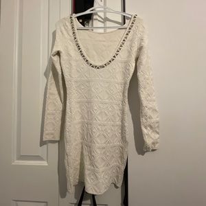 White cocktail dress